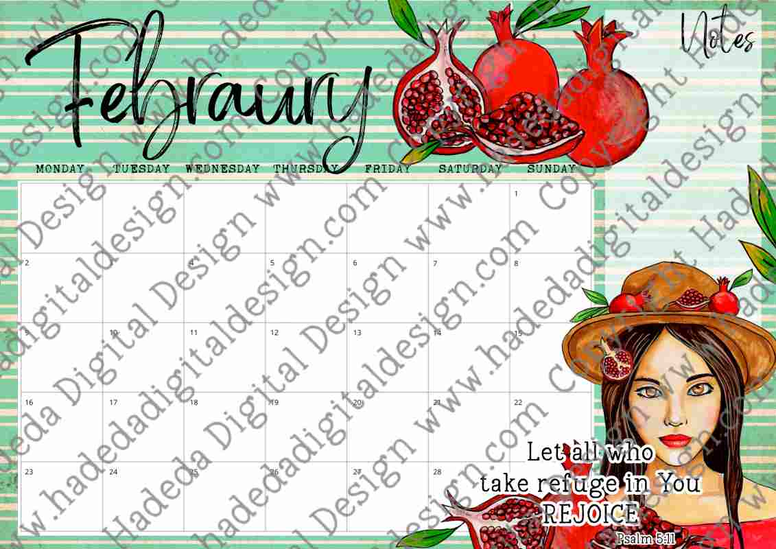 2026 Joy Calender English - Handpainted Art