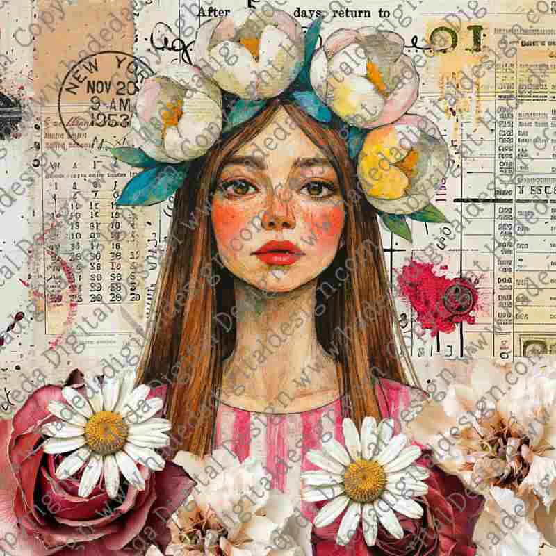 Whimsical Girls - Artblocks for Sublimation, Digital and DTF Printing