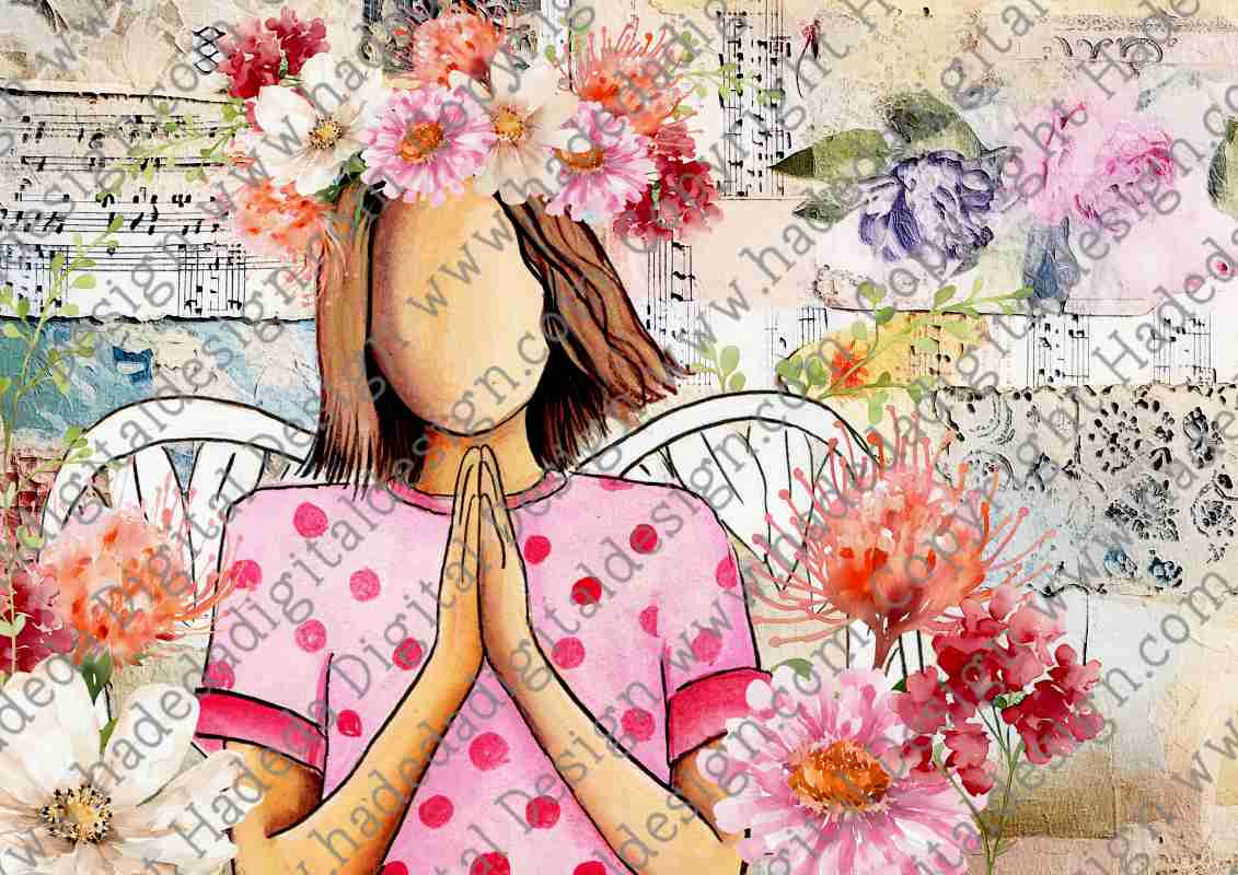 FLOWER ANGELS BLANK SET 1 A0 - Sublimation, Digital and DTF Printing