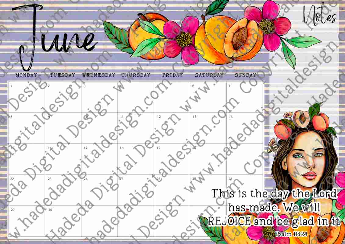 2026 Joy Calender English - Handpainted Art
