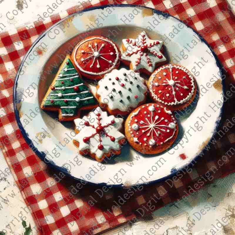 BAKING XMAS COOKIES ARTBLOCK - Sublimation, Digital and DTF Printing