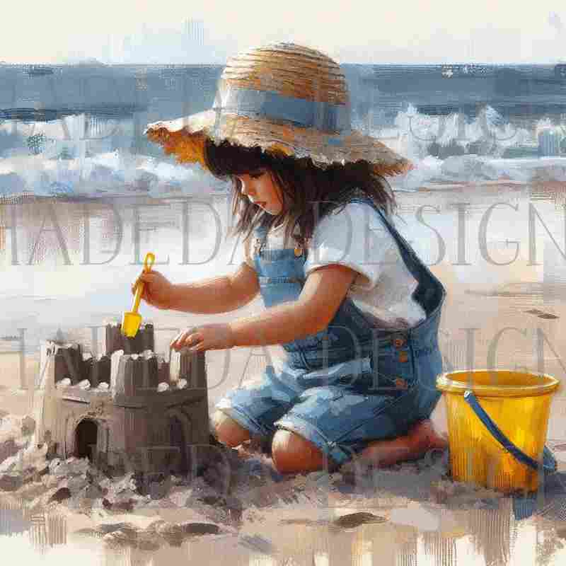Girl at the Beach - Sublimation, Digital and DTF Printing