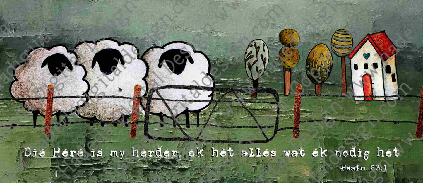 Artsy Sheep and Protea Mugwrap Afrikaans - Sublimation, Digital and DTF Printing