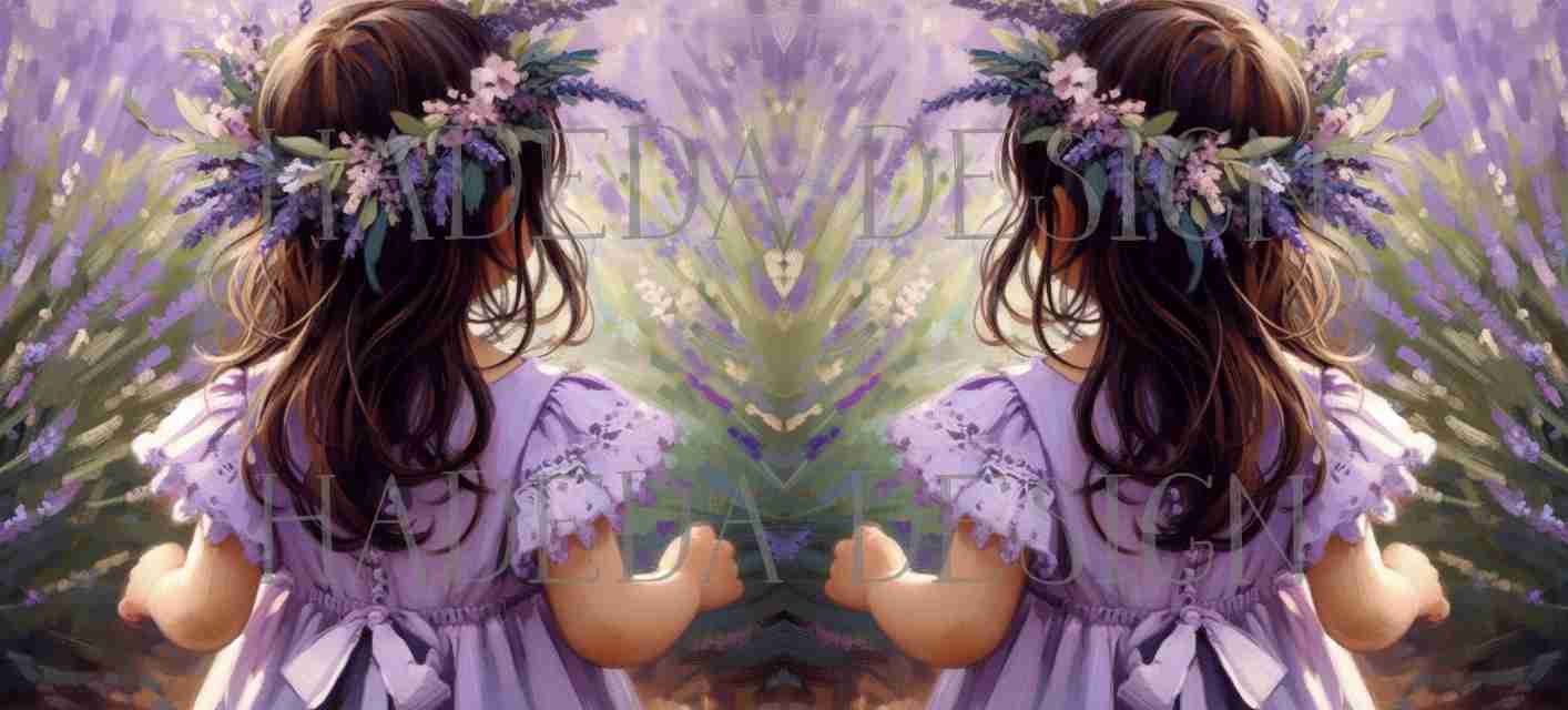 ArtWrap for Mugs Dark Lavender - Mug Wrap Digital Designs for Sublimation of Standard Mug