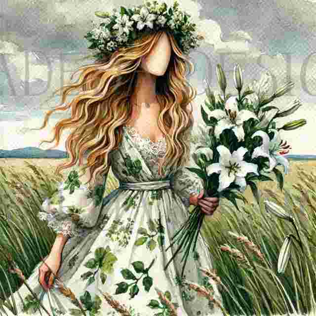 #2025 Field of Flowers White Artblocks - Digital Designs for Sublimation, DTF and Printing