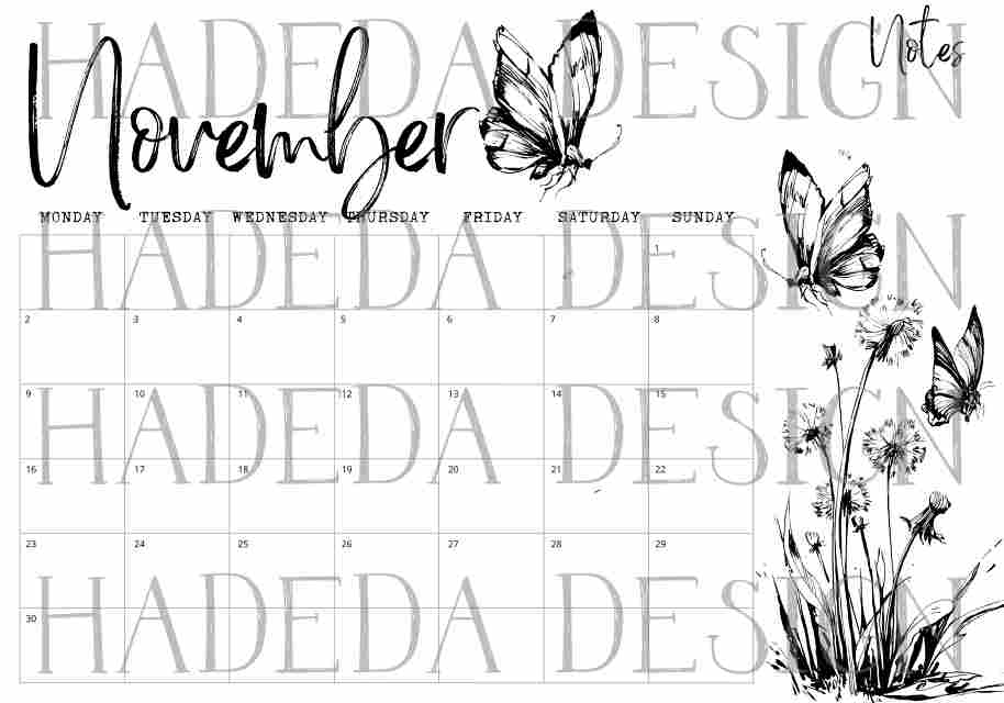 2026 Coloring Calendar English - Farm Life