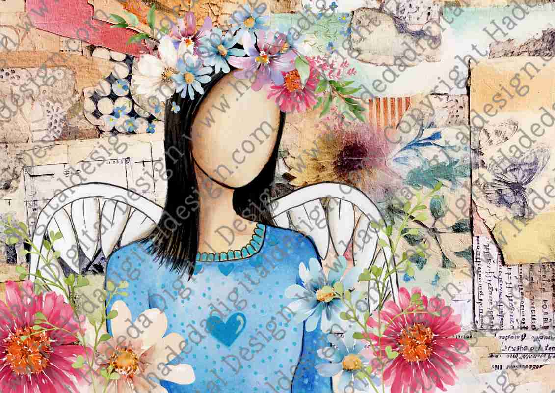 FLOWER ANGELS BLANK SET 1 A0 - Sublimation, Digital and DTF Printing