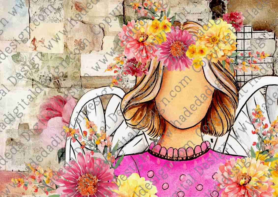 FLOWER ANGELS BLANK SET 1 A0 - Sublimation, Digital and DTF Printing