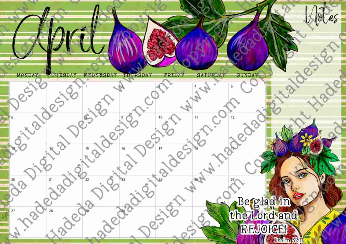 2026 Joy Calender English - Handpainted Art
