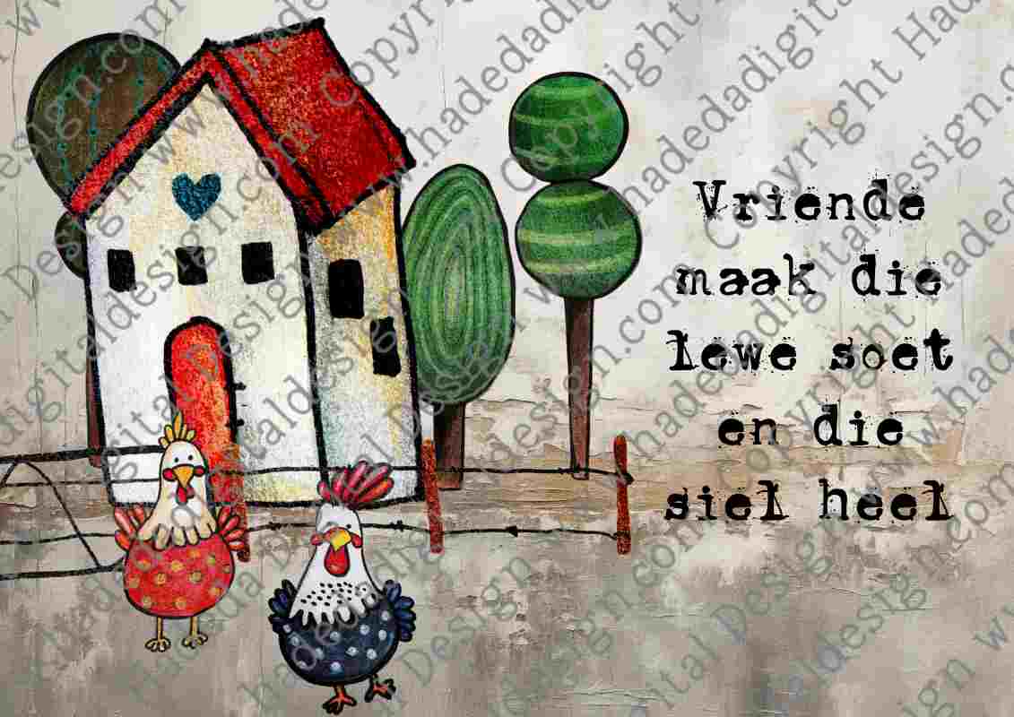 Artsy Op die Plaas A0 Landscape Afrikaans - Sublimation, Digital and DTF Printing