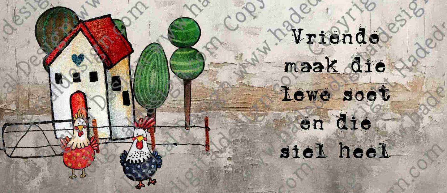 Artsy Op die Plaas Mugwrap Afrikaans - Sublimation, Digital and DTF Printing