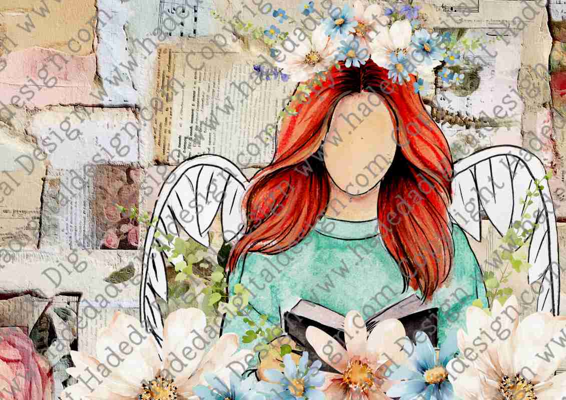 FLOWER ANGELS BLANK SET 1 A0 - Sublimation, Digital and DTF Printing