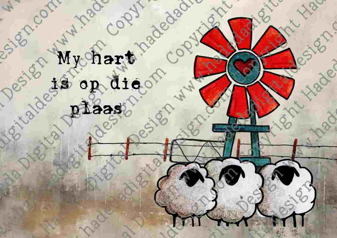 Artsy Op die Plaas A0 Landscape Afrikaans - Sublimation, Digital and DTF Printing