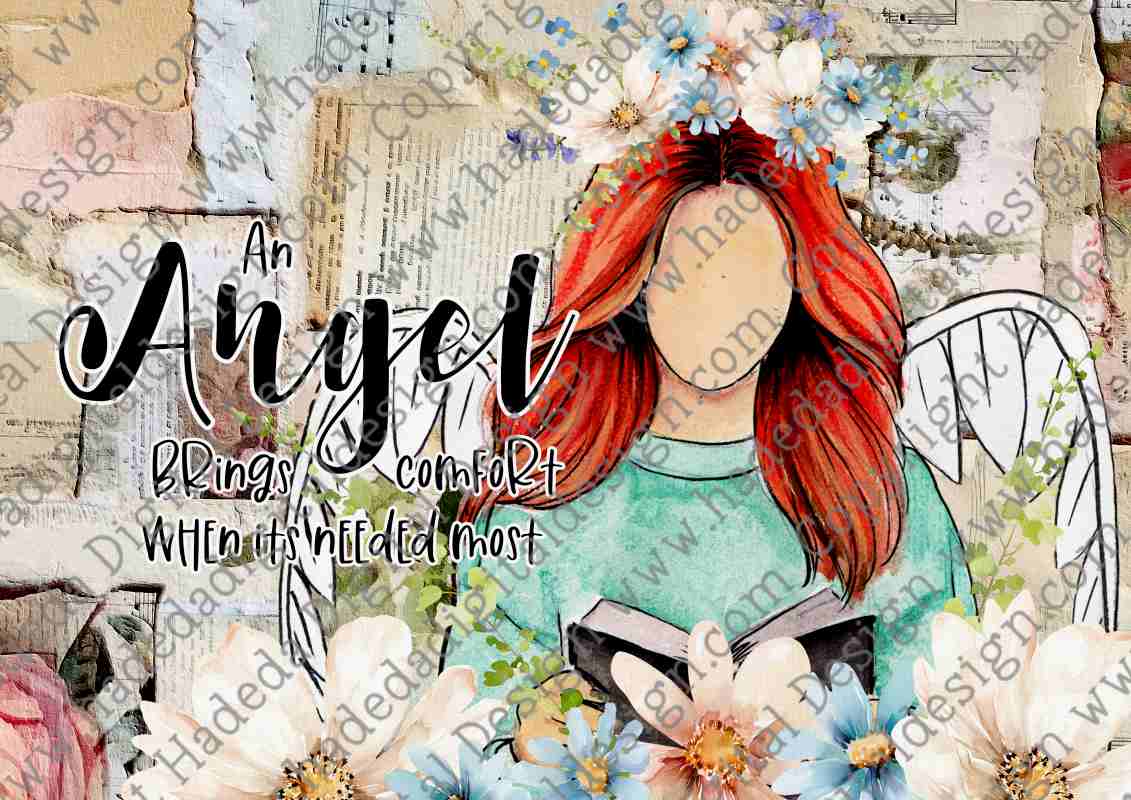 FLOWER ANGELS ENGLISH SET 1 A0 - Sublimation, Digital and DTF Printing