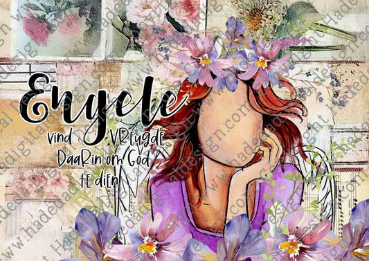 FLOWER ANGELS AFRIKAANS SET 2 A0 - Sublimation, Digital and DTF Printing