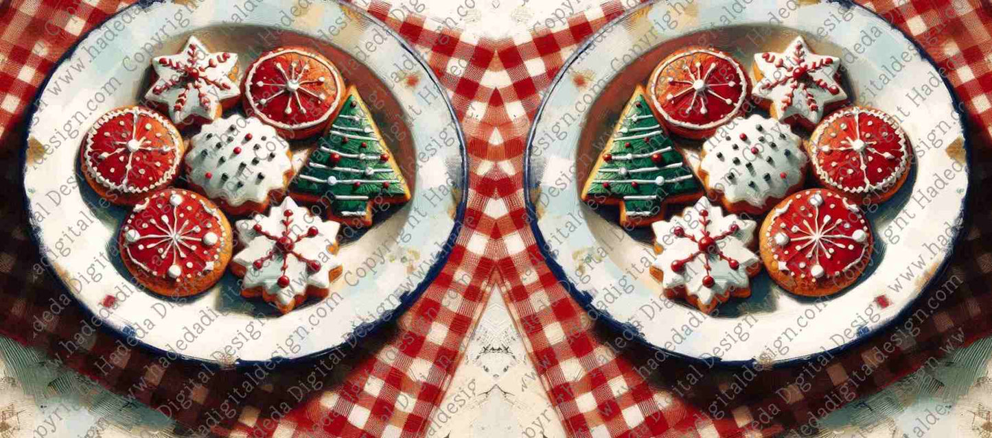 BAKING XMAS COOKIES ARTWRAP/MUGWRAP - Sublimation, Digital and DTF Printing (Copy)