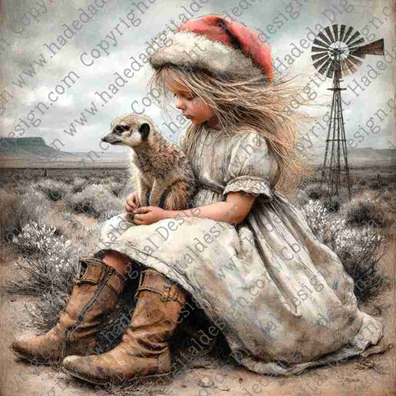 KAROO XMAS MEERKAT ARTBLOCK - Sublimation, Digital and DTF Printing