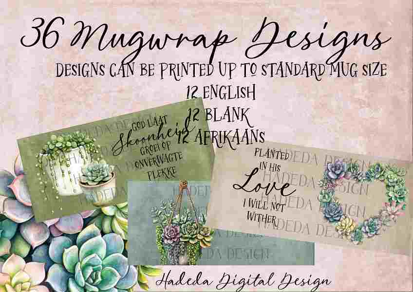 Christian Gift Design Megabundle - Succulents - 276 Designs