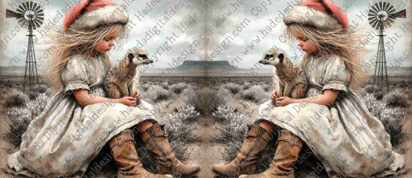 KAROO XMAS MEERKAT ARTWRAP/MUGWRAP - Sublimation, Digital and DTF Printing