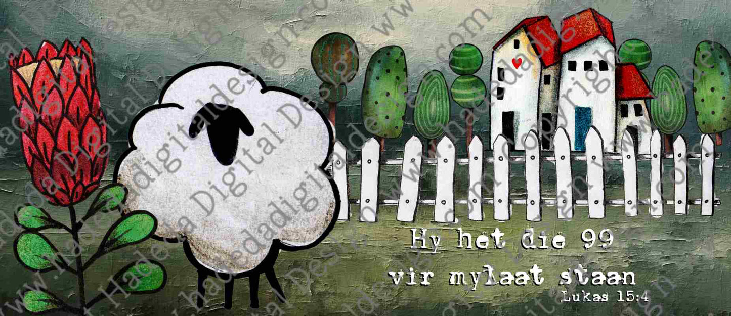 Artsy Sheep and Protea Mugwrap Afrikaans - Sublimation, Digital and DTF Printing