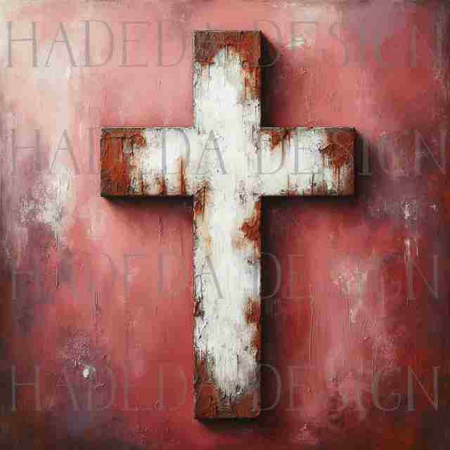 Angels and Crosses Rose - Sublimation, Digital and DTF Printing