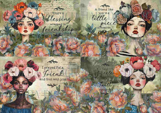 Flower Power A0 English Landscape - Sublimation, Digital and DTF Printing