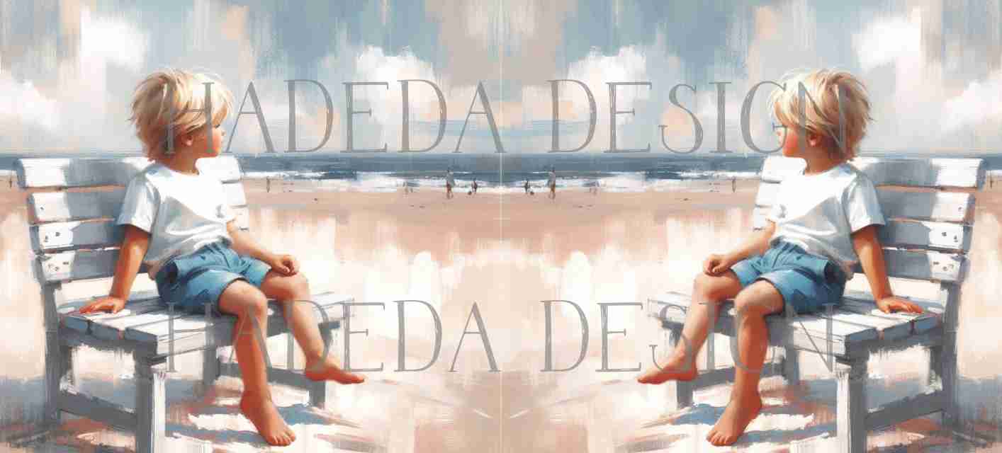 ArtWrap for Mugs Beach Boy - Mug Wrap Digital Designs for Sublimation of Standard Mug