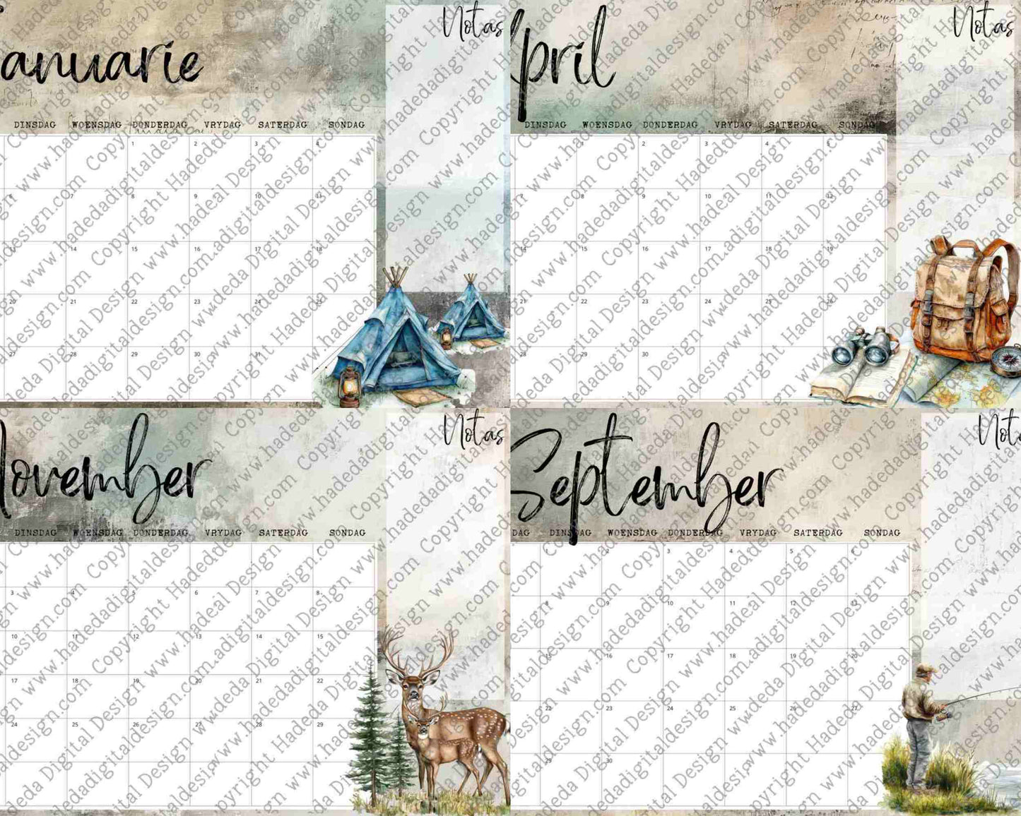 Outdoors and Camping Gifts for Men Megabundle - 276 Designs