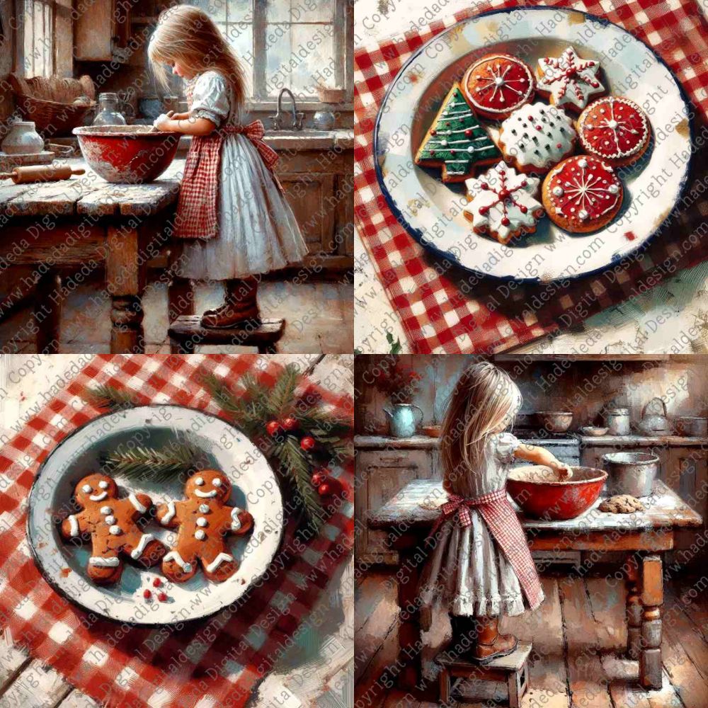 BAKING XMAS COOKIES ARTBLOCK - Sublimation, Digital and DTF Printing