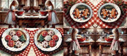 BAKING XMAS COOKIES ARTWRAP/MUGWRAP - Sublimation, Digital and DTF Printing (Copy)