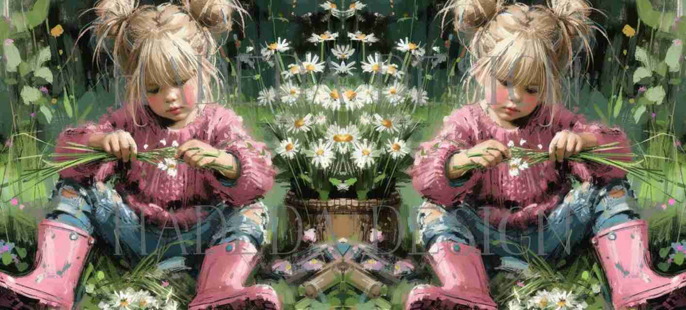 ArtWrap for Mugs Daisies and Donkeys - Mug Wrap Digital Designs for Sublimation of Standard Mug
