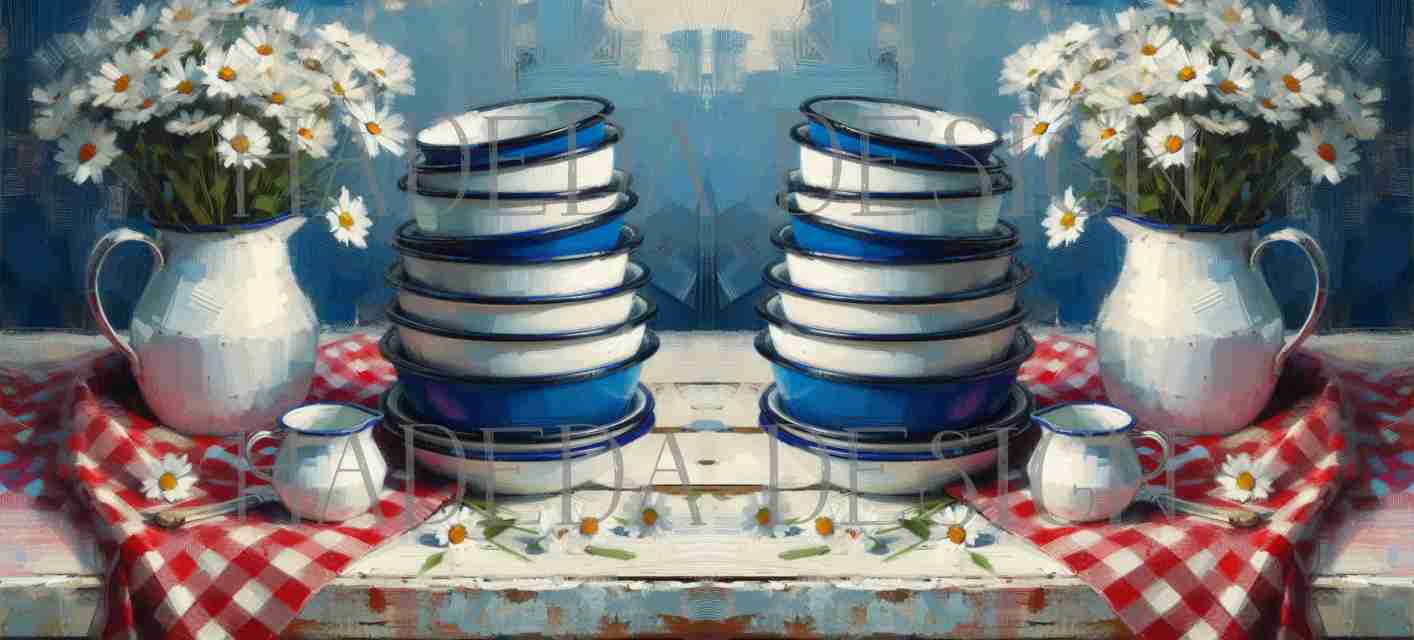 ArtWrap for Mugs Daisy Kitchen - Mug Wrap Digital Designs for Sublimation of Standard Mug
