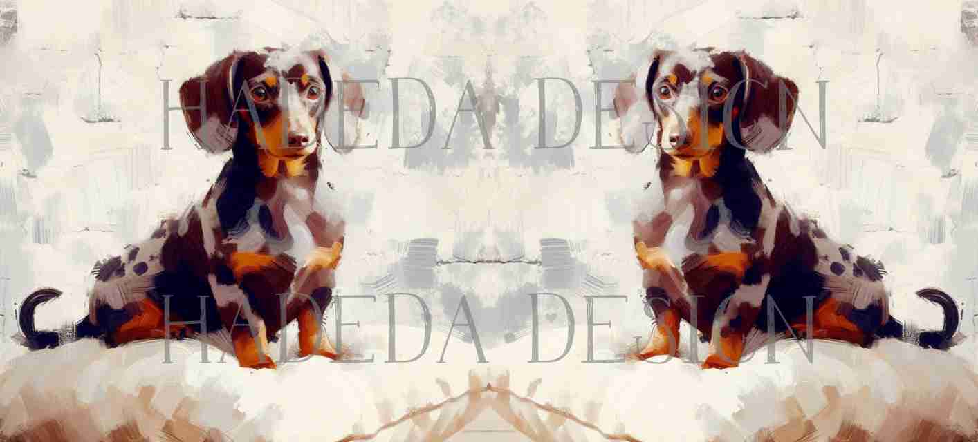 ArtWrap for Mugs Daschunds - Mug Wrap Digital Designs for Sublimation of Standard Mug