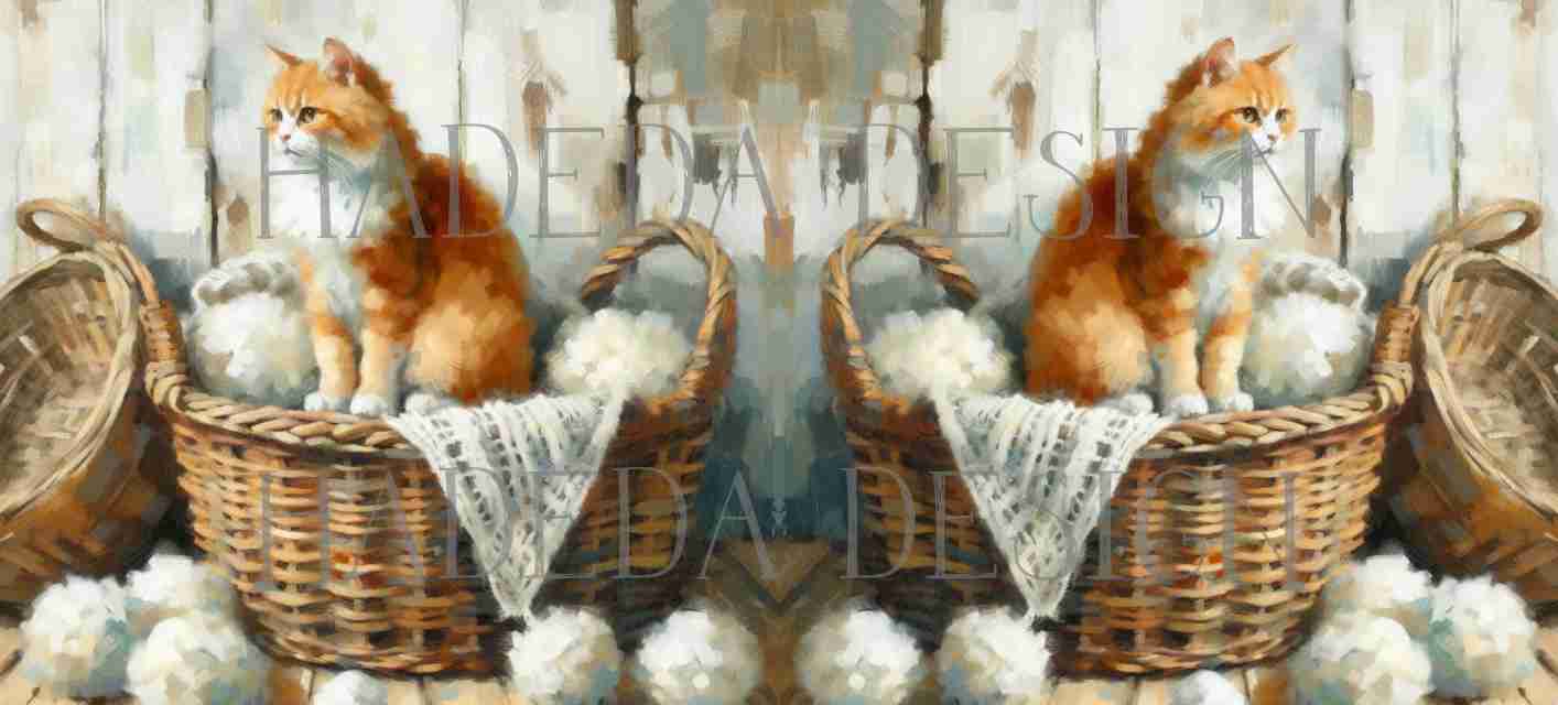 ArtWrap for Mugs Ginger Cats - Mug Wrap Digital Designs for Sublimation of Standard Mug