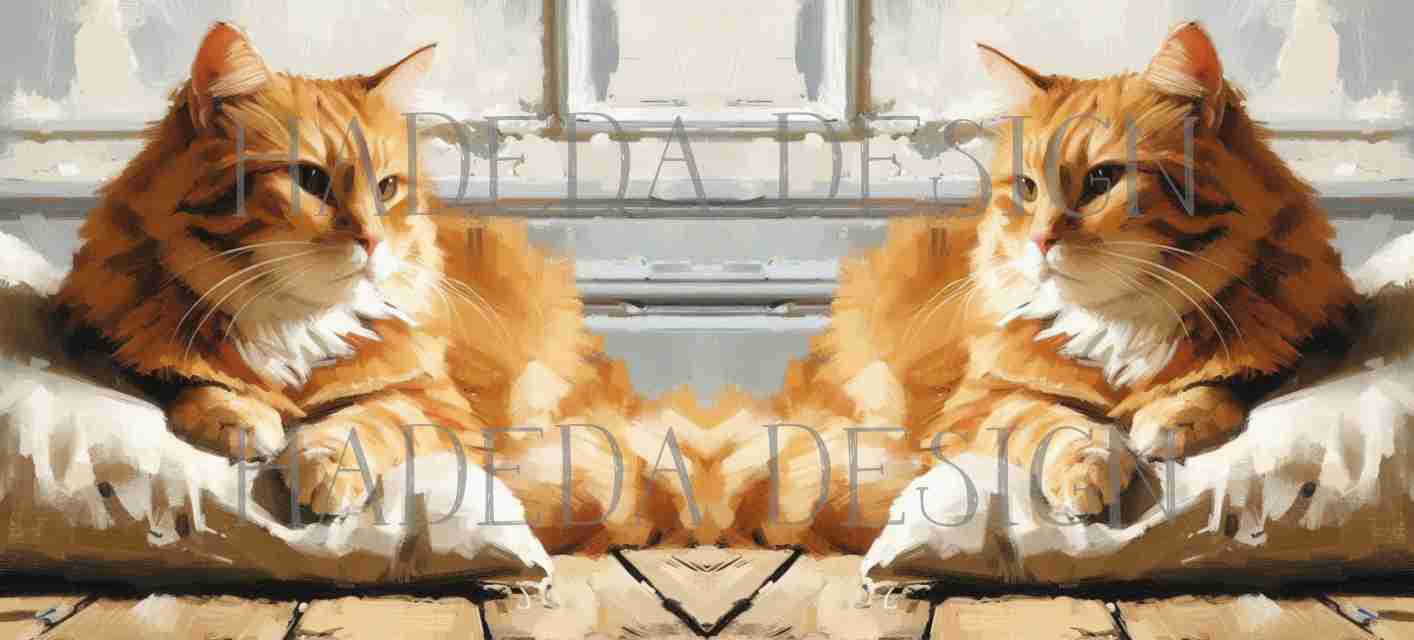 ArtWrap for Mugs Ginger Cats - Mug Wrap Digital Designs for Sublimation of Standard Mug