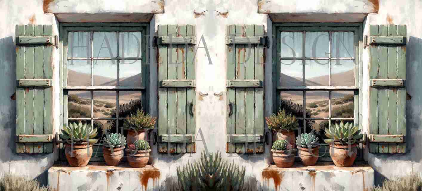 ArtWrap for Mugs Green Karoo Scenes - Mug Wrap Digital Designs for Sublimation of Standard Mug