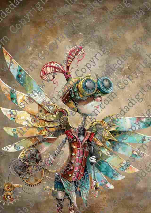 STEAMPUNK NOTEBOOK COVER A0- Sublimation, Digital and DTF Printing