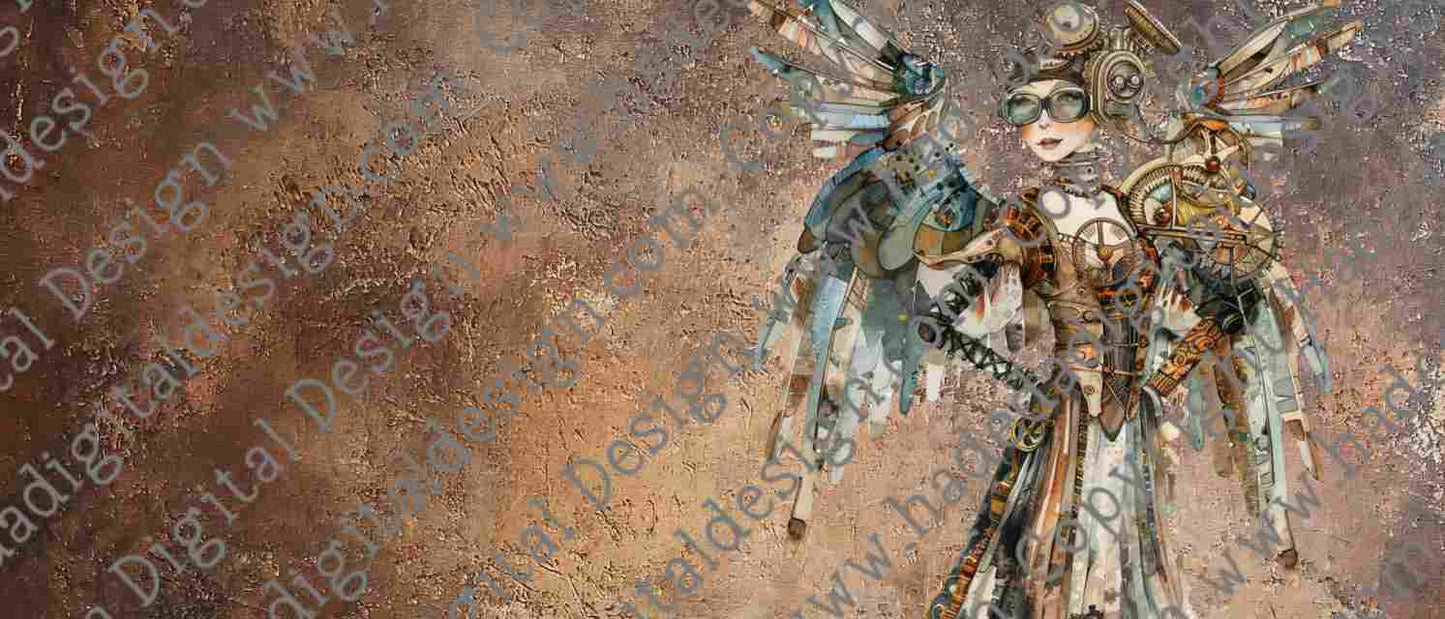 STEAMPUNK MUGWRAP- Sublimation, Digital and DTF Printing