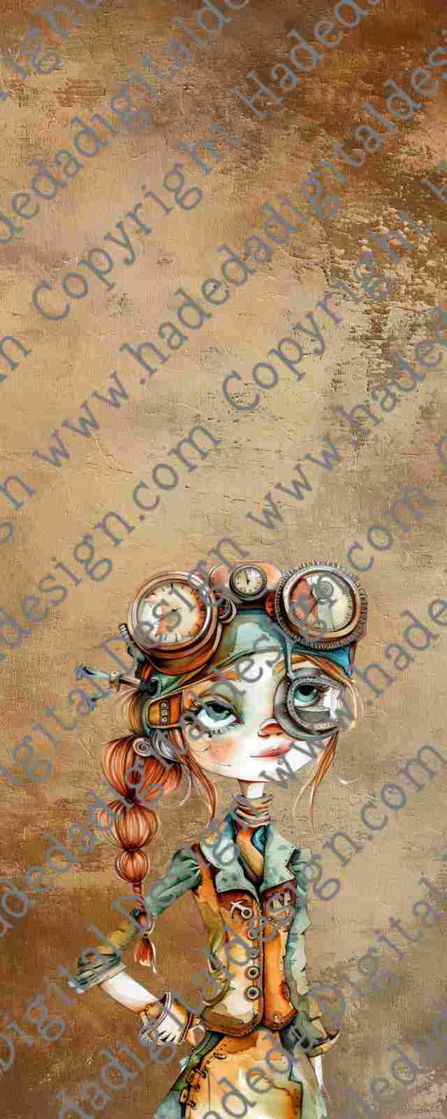STEAMPUNK BOOKMARK- Sublimation, Digital and DTF Printing
