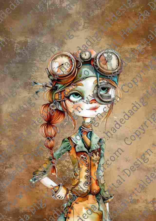 STEAMPUNK NOTEBOOK COVER A0- Sublimation, Digital and DTF Printing