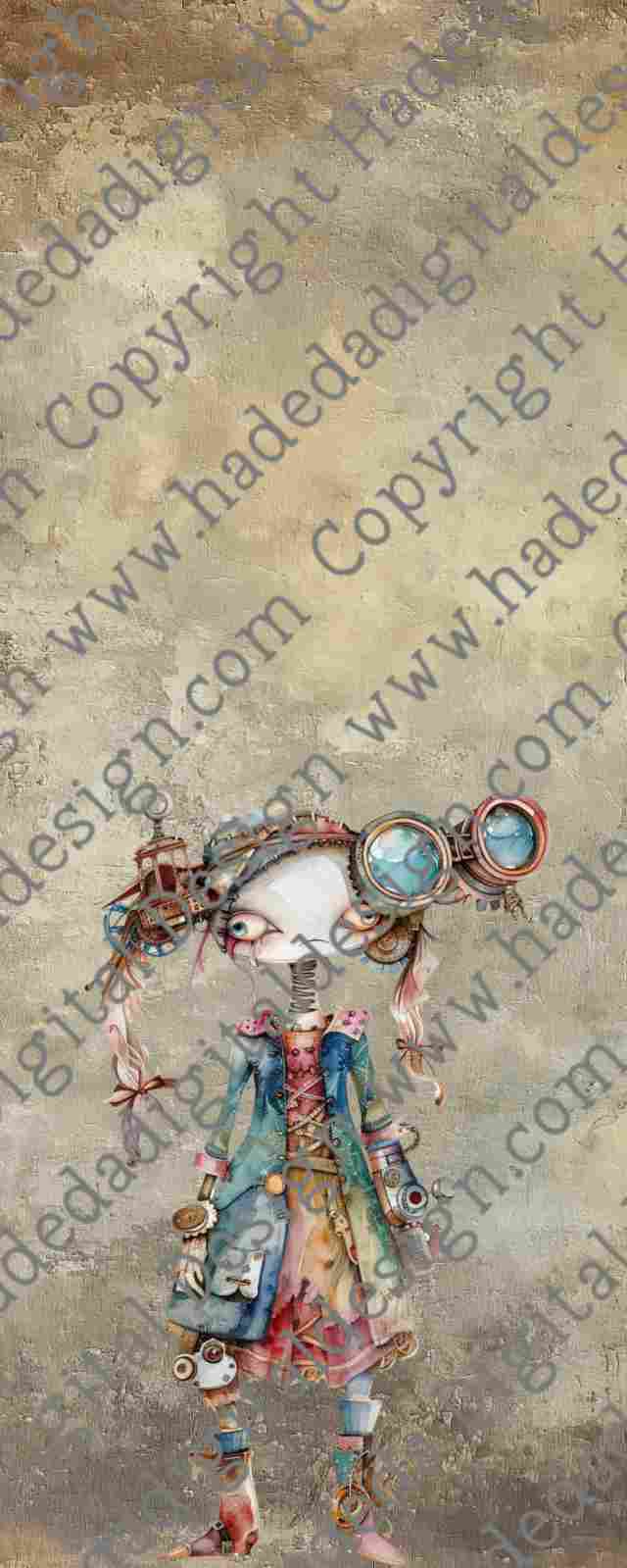 STEAMPUNK BOOKMARK- Sublimation, Digital and DTF Printing