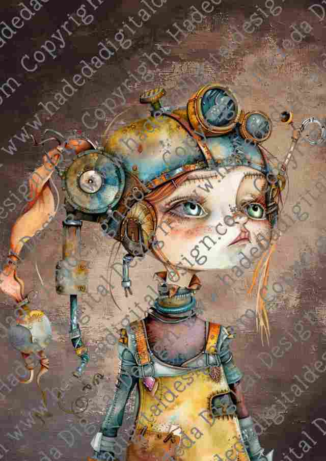 STEAMPUNK NOTEBOOK COVER A0- Sublimation, Digital and DTF Printing