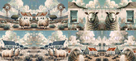 ArtWrap for Mugs Karoo Sheep - Mug Wrap Digital Designs for Sublimation of Standard Mug