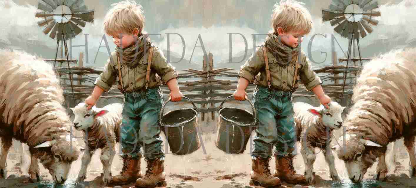 ArtWrap for Mugs Karoo Boy Blonde - Mug Wrap Digital Designs for Sublimation of Standard Mug