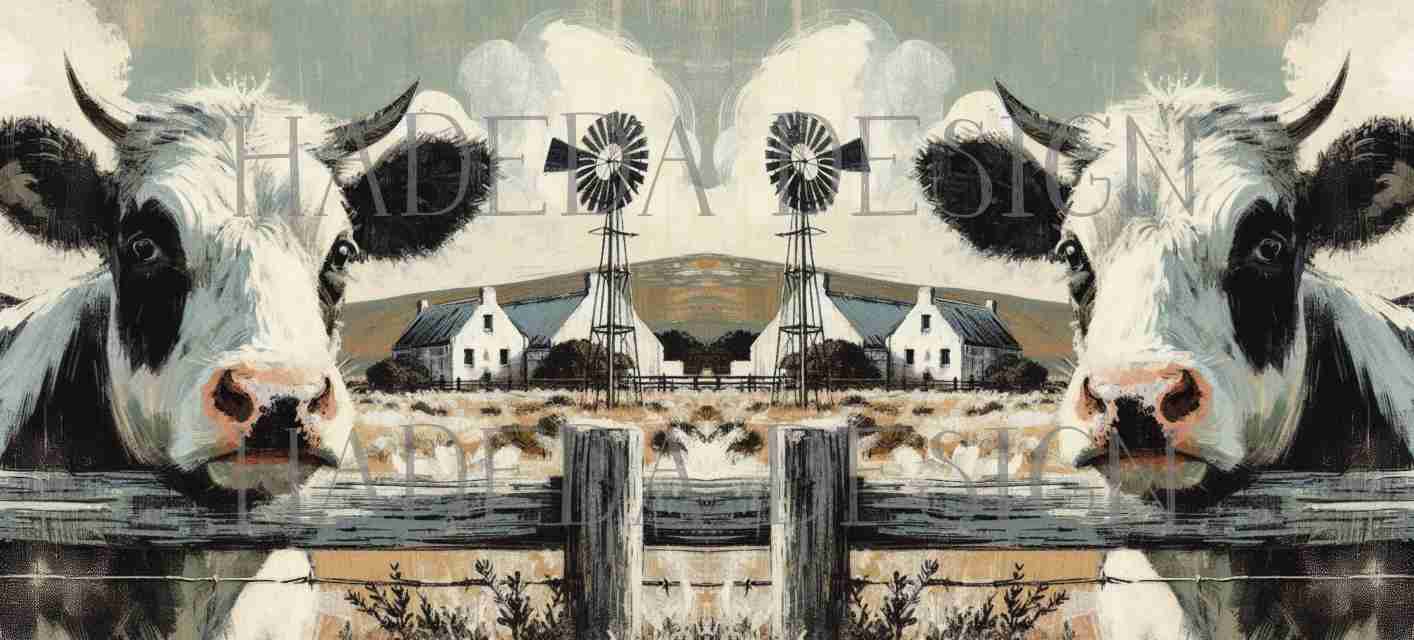 ArtWrap for Mugs Karoo Cows - Mug Wrap Digital Designs for Sublimation of Standard Mug
