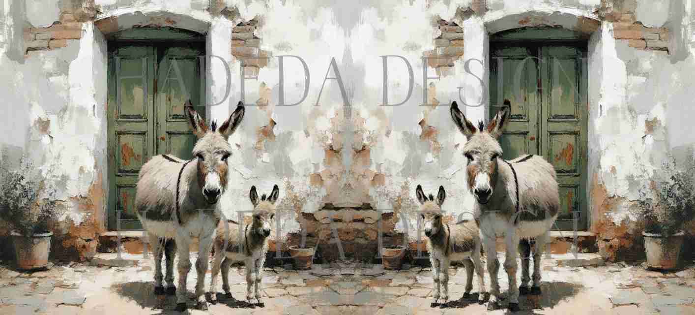 ArtWrap for Mugs Karoo Donkeys - Mug Wrap Digital Designs for Sublimation of Standard Mug