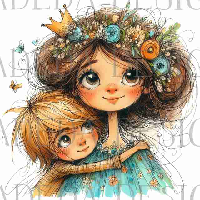 Mother's Day - Moms and Sons -  PNG Elements - Sublimation, Digital and DTF Printing