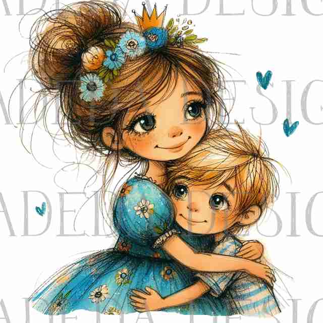 Mother's Day - Moms and Sons -  PNG Elements - Sublimation, Digital and DTF Printing