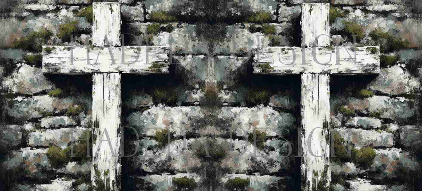 ArtWrap for Mugs Neutral Crosses - Mug Wrap Digital Designs for Sublimation of Standard Mug