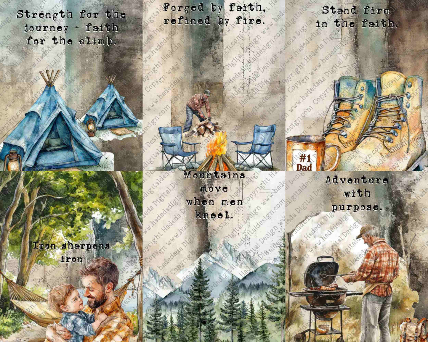 Outdoors and Camping Gifts for Men Megabundle - 276 Designs